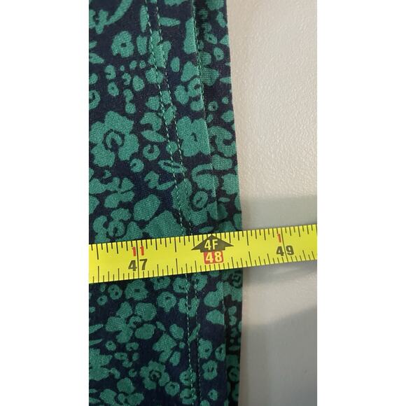 NWT Boden Jersey Midi Dress Floral Modest Cottagecore Blue Green Women's US 12L - Picture 15 of 15
